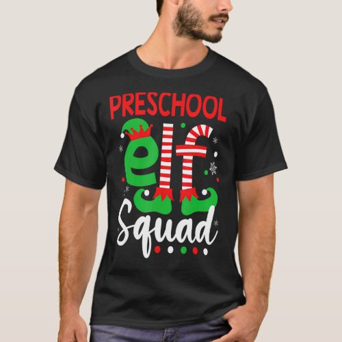 Elf Squad Preschool Teacher Christmas  Men Women X T_Shirt