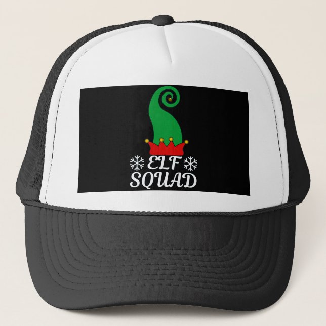 Elf Squad Trucker Hat (Front)