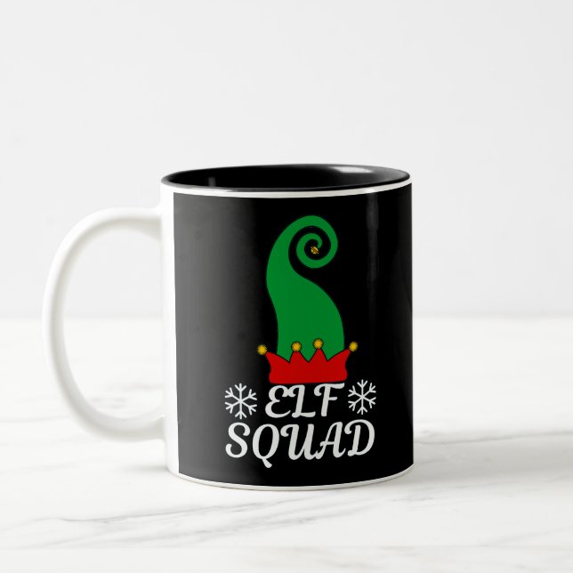 Elf Squad Two-Tone Coffee Mug (Left)