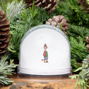 Elf Standing At Attention snow globe