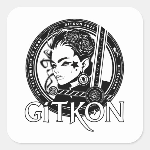 Elf Sticker  GitKon The Fellowship of Code