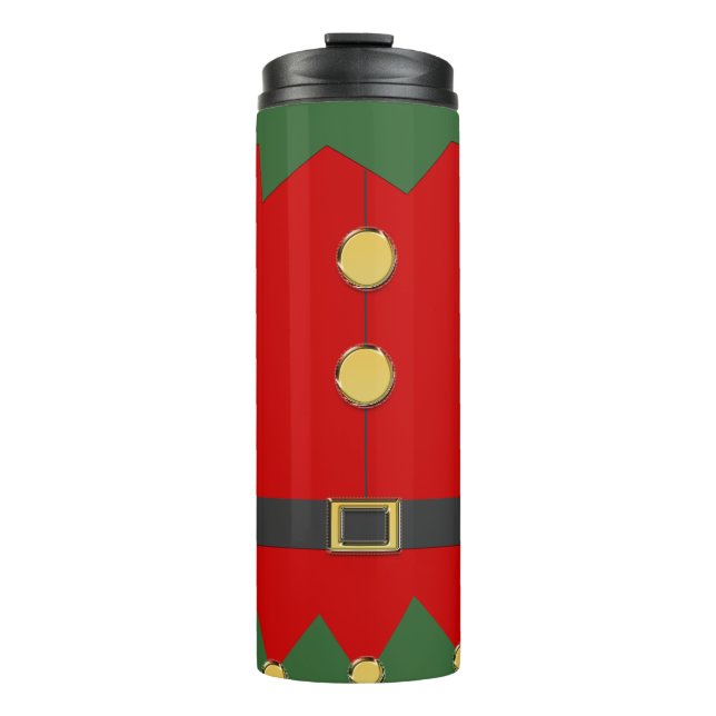 elf suit Christmas Thermal Tumbler (Front)