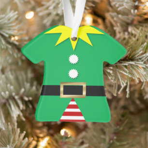 Elf Suit Personalized Ornament