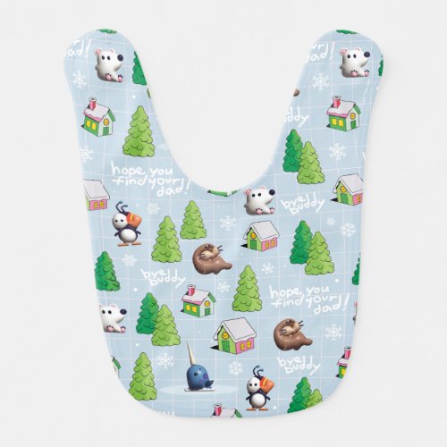 Elf the Movie  Bye Buddy Hope You Find Your Dad Baby Bib