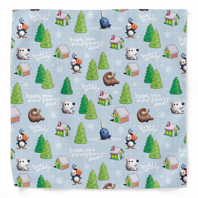 Elf the Movie | Bye Buddy Hope You Find Your Dad Bandana (Front)