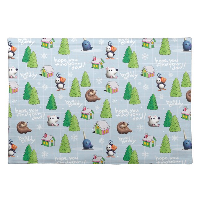 Elf the Movie | Bye Buddy Hope You Find Your Dad Cloth Placemat (Front)