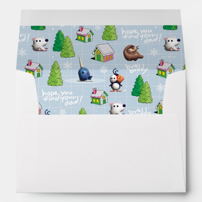 Elf the Movie | Bye Buddy Hope You Find Your Dad Envelope (Back (Bottom))