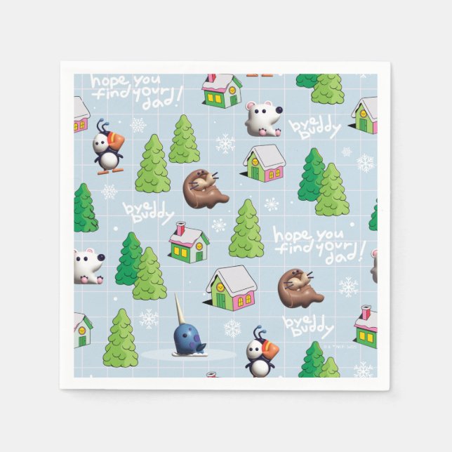Elf the Movie | Bye Buddy Hope You Find Your Dad Napkins (Front)