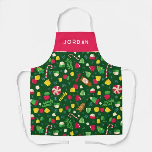 Elf the Movie Candy Pattern Apron