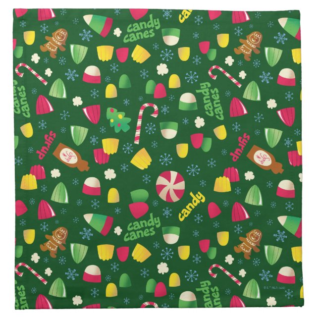Elf the Movie Candy Pattern Cloth Napkin (Front)