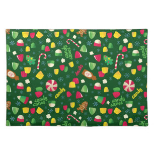Elf the Movie Candy Pattern Cloth Placemat