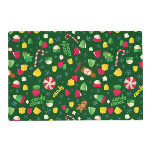 Elf the Movie Candy Pattern Placemat