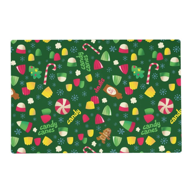 Elf the Movie Candy Pattern Placemat (Front)