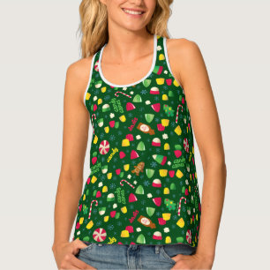Elf the Movie Candy Pattern Tank Top