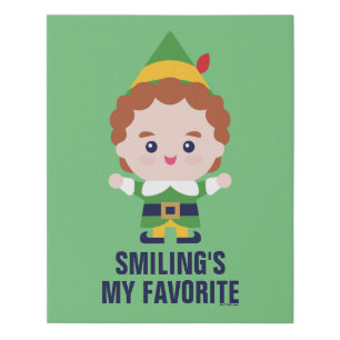 Elf the Movie   Cute Buddy Faux Canvas Print