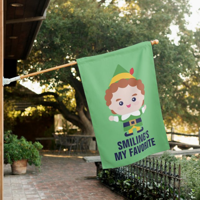 Elf the Movie | Cute Buddy House Flag (In SItu)