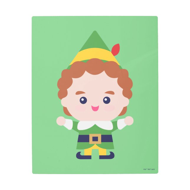 Elf the Movie | Cute Buddy Metal Print (Front)