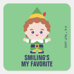 Elf the Movie Cute Buddy Square Sticker