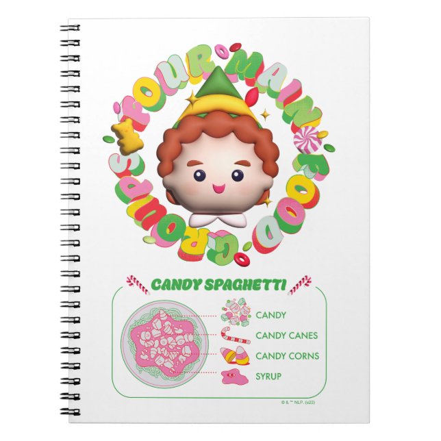 Elf the Movie | Four Main Food Groups Notebook (Front)