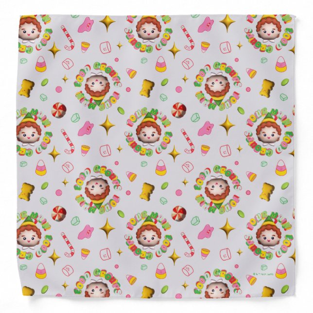 Elf the Movie | Four Main Food Groups Pattern Bandana (Front)