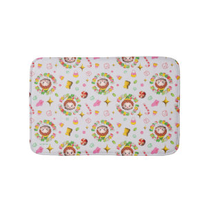 Elf the Movie   Four Main Food Groups Pattern Bath Mat