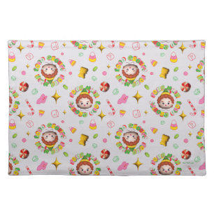 Elf the Movie   Four Main Food Groups Pattern Cloth Placemat