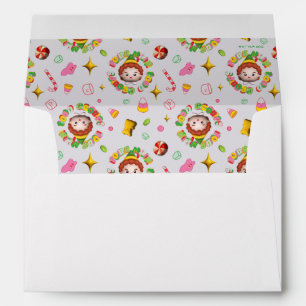 Elf the Movie Four Main Food Groups Pattern Envelope