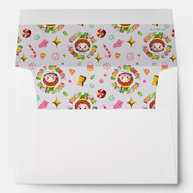 Elf the Movie | Four Main Food Groups Pattern Envelope (Back (Bottom))