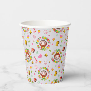 Elf the Movie Four Main Food Groups Pattern Paper Cups
