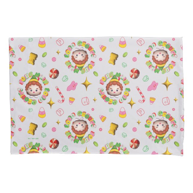 Elf the Movie | Four Main Food Groups Pattern Pillow Case (Front)
