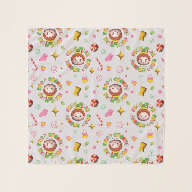 Elf the Movie | Four Main Food Groups Pattern Scarf (Front)