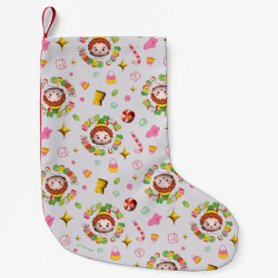 Elf the Movie Four Main Food Groups Pattern Small Christmas Stocking
