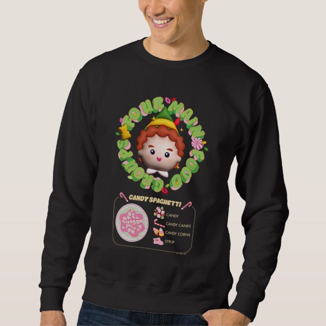 Elf the Movie | Four Main Food Groups Sweatshirt (Front)