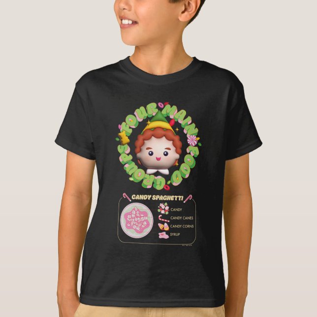 Elf the Movie | Four Main Food Groups T-Shirt (Front)