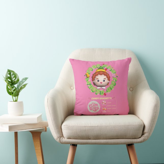 Elf the Movie | Four Main Food Groups Throw Pillow (Chair)