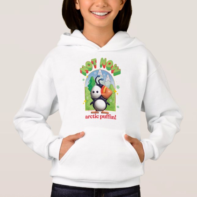 Elf the Movie | Not Now Arctic Puffin! Hoodie (Front)