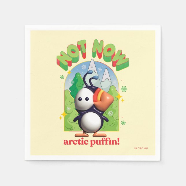 Elf the Movie | Not Now Arctic Puffin! Napkins (Front)