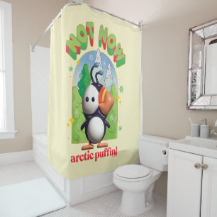Elf the Movie   Not Now Arctic Puffin! Shower Curtain