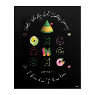 Elf the Movie   Santa OMG Acrylic Print