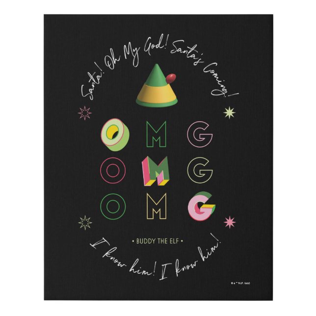 Elf the Movie | Santa OMG Faux Canvas Print (Front)