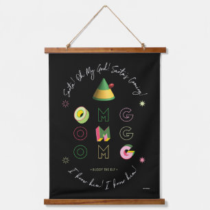 Elf the Movie Santa OMG Hanging Tapestry