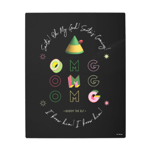 Elf the Movie   Santa OMG Metal Print