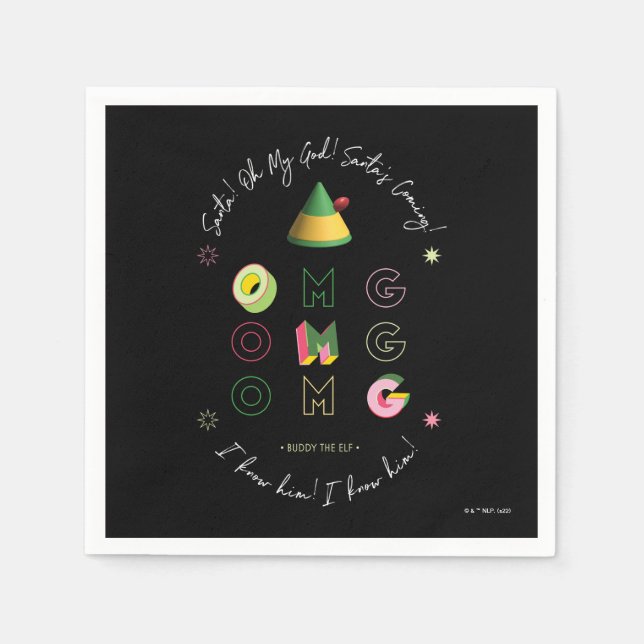Elf the Movie | Santa OMG Napkins (Front)