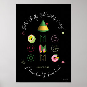 Elf the Movie Santa OMG Poster