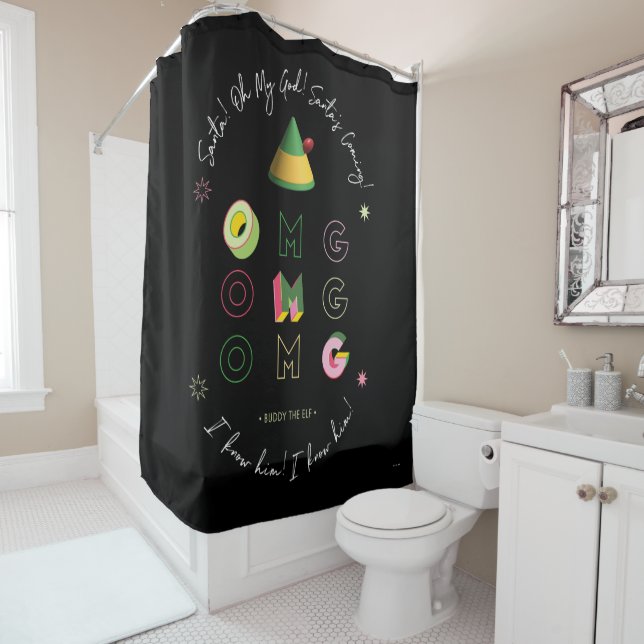 Elf the Movie | Santa OMG Shower Curtain (In Situ)