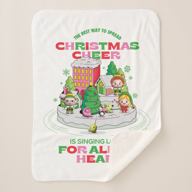 Elf the Movie | The Best Way to Spread Christmas Sherpa Blanket (Front)