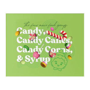 Elf the Movie   The Four Main Food Groups Acrylic Print