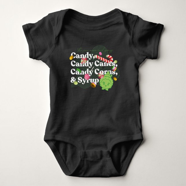 Elf the Movie | The Four Main Food Groups Baby Bodysuit (Front)