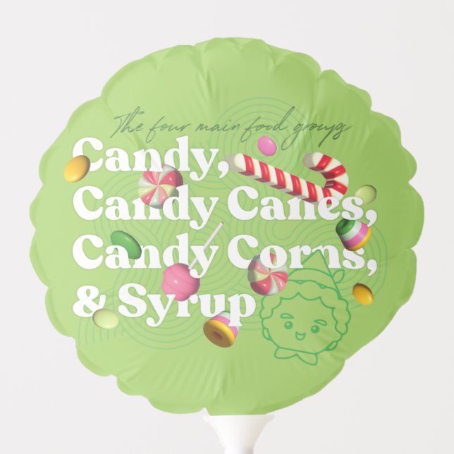 Elf the Movie | The Four Main Food Groups Balloon (Front)