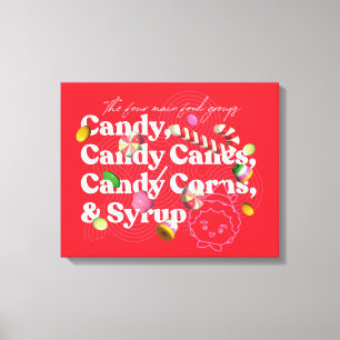 Elf the Movie The Four Main Food Groups Canvas Print